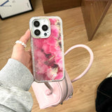 Tulip - Embossed Rhinestone iPhone Case - CREAMCY