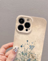 Vintage Distressed Floral Oil Painting Art iPhone Case - CREAMCY