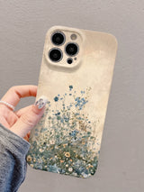 Vintage Distressed Floral Oil Painting Art iPhone Case - CREAMCY