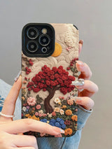 Vintage Garden Landscape Textured iPhone Case - CREAMCY