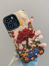 Vintage Garden Landscape Textured iPhone Case - CREAMCY