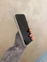 Whimsical Pink Rabbit Oil Painting iPhone Case - CREAMCY