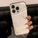 Winter Snowfall Star Sand Case iPhone Case - CREAMCY
