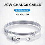 20W iPhone/Samsung Charge Cable - CREAMCY