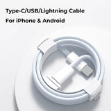 20W iPhone/Samsung Charge Cable - CREAMCY