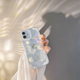 3D Butterfly & Pearl Glitter iPhone Case - Creamcy Cases