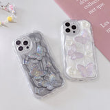 3D Crystal Butterfly iPhone Case - CREAMCY