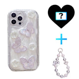 3D Crystal Butterfly iPhone Case - CREAMCY