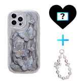 3D Crystal Butterfly iPhone Case - CREAMCY