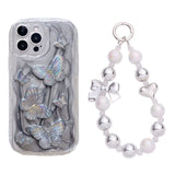 3D Crystal Butterfly iPhone Case - CREAMCY