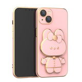 3D Hello Bunny Electroplating iPhone Case (X/XS, XR, 7/8 Plus, 7/8/SE) - Creamcy Cases