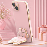 3D Hello Bunny Electroplating Samsung Galaxy Case - Creamcy Cases