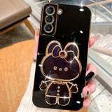 3D Hello Bunny Electroplating Samsung Galaxy Case - Creamcy Cases
