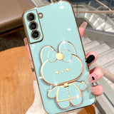 3D Hello Bunny Electroplating Samsung Galaxy Case (Galaxy Note & A Series) - Creamcy Cases