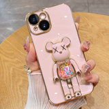 3D Moving Candy Bear iPhone Case (13/12 Mini, 7/8 Plus, 7/8/SE) - Creamcy Cases