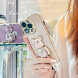 3D Moving Candy Bear iPhone Case (13/12 Mini, 7/8 Plus, 7/8/SE) - Creamcy Cases