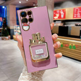 3D Moving Glitter Perfume Bottle Samsung Galaxy Case - Creamcy Cases