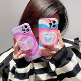3D Rainbow Butterfly Love iPhone Case - Creamcy Cases