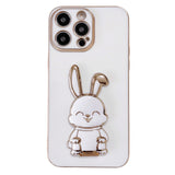 Cute Smiley 3D Bunny iPhone Case (iPhone 14 to iPhone 11 series) - Creamcy Cases
