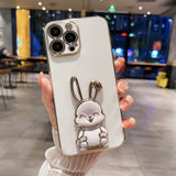 Cute Smiley 3D Bunny iPhone Case (iPhone 14 to iPhone 11 series) - Creamcy Cases