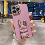 Cute Smiley 3D Bunny iPhone Case (iPhone 14 to iPhone 11 series) - Creamcy Cases