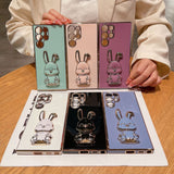 Cute Smiley 3D Bunny Samsung Galaxy Case (Galaxy Note, S & A Series) - Creamcy Cases