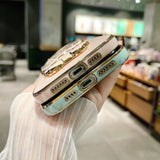 3D Winnie Bear Electroplating Samsung Galaxy Case - Creamcy Cases