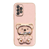 3D Winnie Bear Electroplating Samsung Galaxy Case - Creamcy Cases