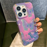 Amethyst | Laser Butterfly iPhone Case - Creamcy Cases