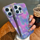 Amethyst | Laser Butterfly iPhone Case - Creamcy Cases