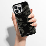Black and Gold Dragon iPhone Case - CREAMCY