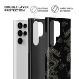 Black and Gold Dragon Samsung Galaxy Case - Creamcy Cases
