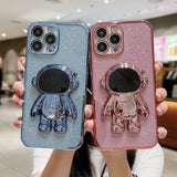 Luxury Bling Bling 3D Astronaut iPhone Case - Creamcy Cases