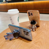 Luxury Bling Bling 3D Astronaut iPhone Case - Creamcy Cases