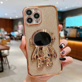 Luxury Bling Bling 3D Astronaut iPhone Case - Creamcy Cases
