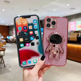 Luxury Bling Bling 3D Astronaut iPhone Case - Creamcy Cases