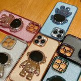 Luxury Bling Bling 3D Astronaut iPhone Case - Creamcy Cases
