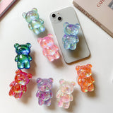 Bling Bling Teddy Bear Phone Grip - Creamcy Cases
