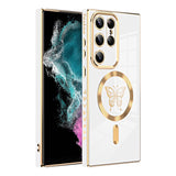 Butterfly Electroplating Samsung Galaxy Case - CREAMCY