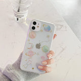 Colorful Stars & Planets iPhone Case - Creamcy Cases
