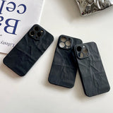 Cool Black Wrinkled iPhone Case - Creamcy Cases