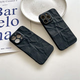 Cool Black Wrinkled iPhone Case - Creamcy Cases