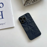 Cool Black Wrinkled iPhone Case - Creamcy Cases