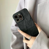 Cool Black Wrinkled iPhone Case - Creamcy Cases