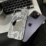 Cool Crinkled Silver Mirrored iPhone Case - Creamcy Cases
