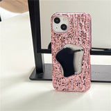 Cool Crinkled Silver Mirrored iPhone Case - Creamcy Cases
