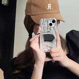 Cool Crinkled Silver Mirrored iPhone Case - Creamcy Cases