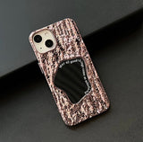 Cool Crinkled Silver Mirrored iPhone Case - Creamcy Cases