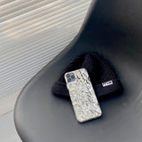 Cool Wrinkled Silver iPhone Case - Creamcy Cases