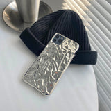 Cool Wrinkled Silver iPhone Case - Creamcy Cases